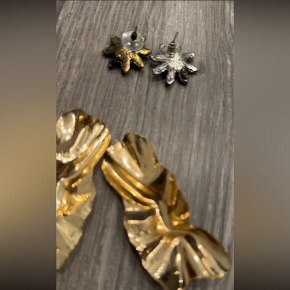 Lot of 14 Earrings Assorted Anthropologie Boutique Fringe Hanging Hoops - Picture 6 of 9